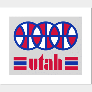 Utah Basketball - Vintage B-Ball Throwback Posters and Art